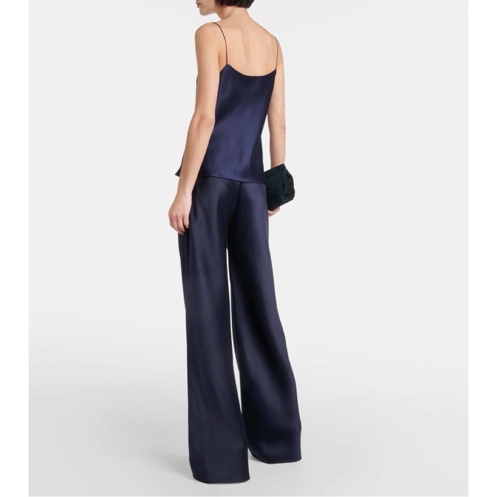 THE ROW SATIN GALA PANTS INDIGO XS NWT - Picture 3 of 12